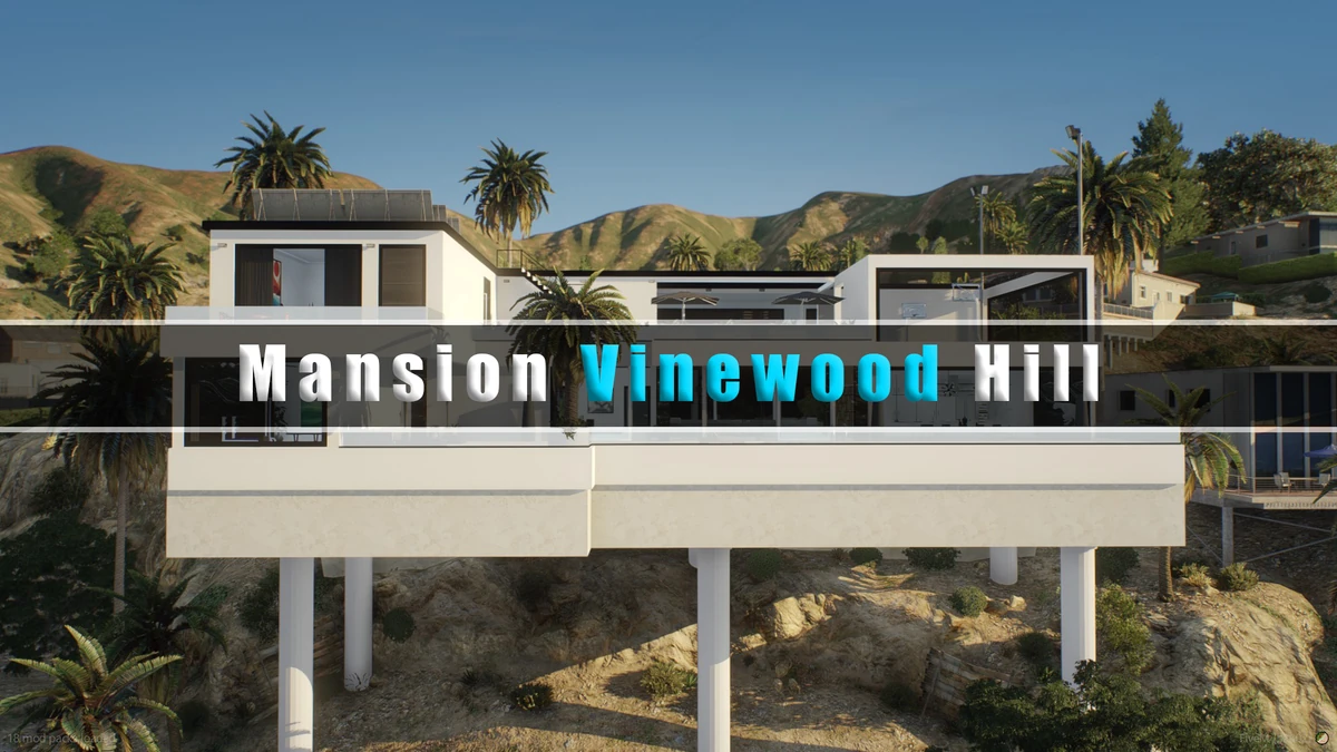 MANSION VINEWOOD HILLS – Fully Open Source FiveM Housing | Luxury Roleplay Property